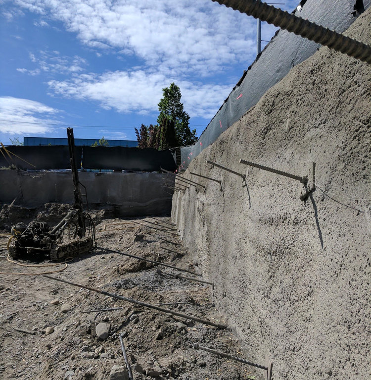 Kamloops Mixed Commercial and Residential Use – Excavation and Shoring Design
